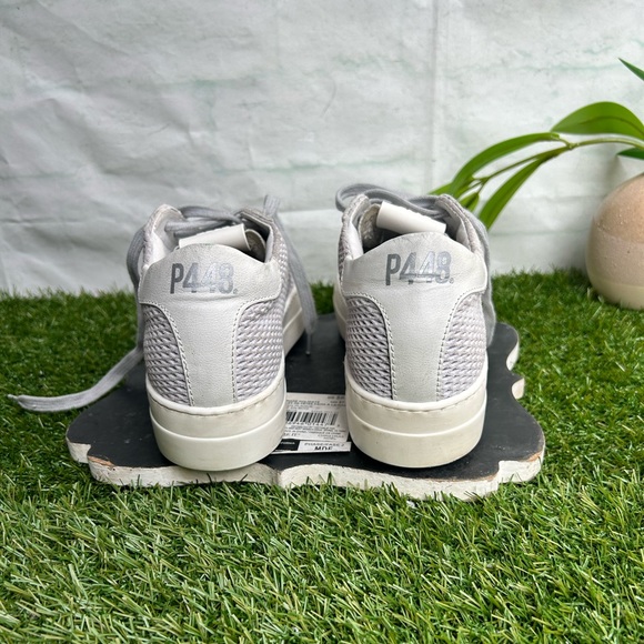 P448 Thea Low Top Sneakers in Stardust Silver Multi size 37 US 7 gently used - Picture 14 of 16